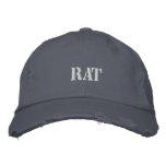 Rat Embroidered Baseball Cap at Zazzle