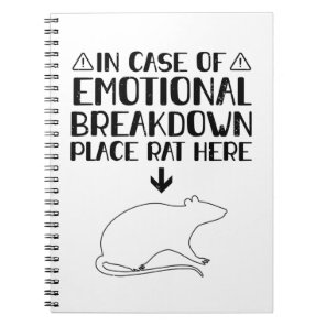Rat Emotional Breakdown | Rats Pets Gifts Notebook