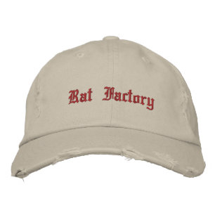 Rat Factory Embroidered Hat