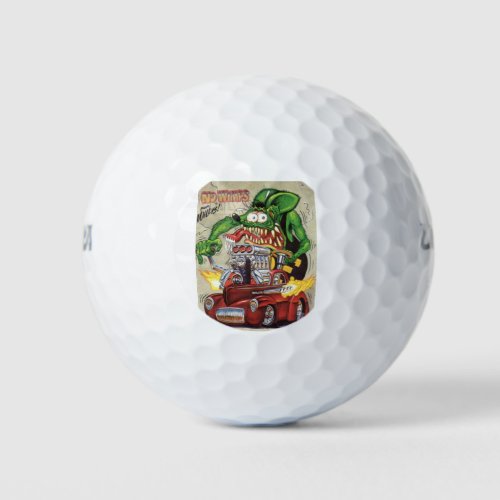 Rat Fink 10 golf balls