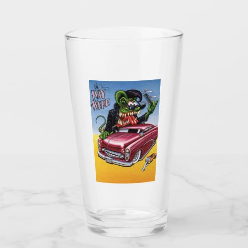 Rat Fink 32 drinking glass