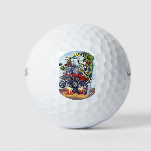 Rat fink 7 golf balls