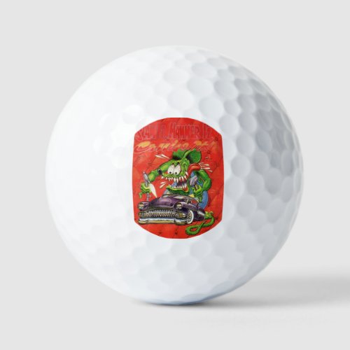 Rat Fink golf balls
