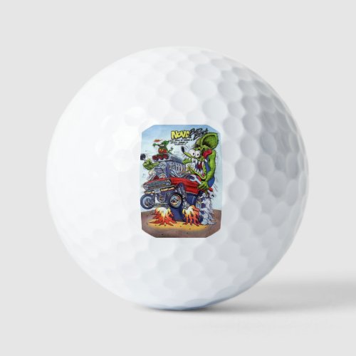 Rat Fink golf balls