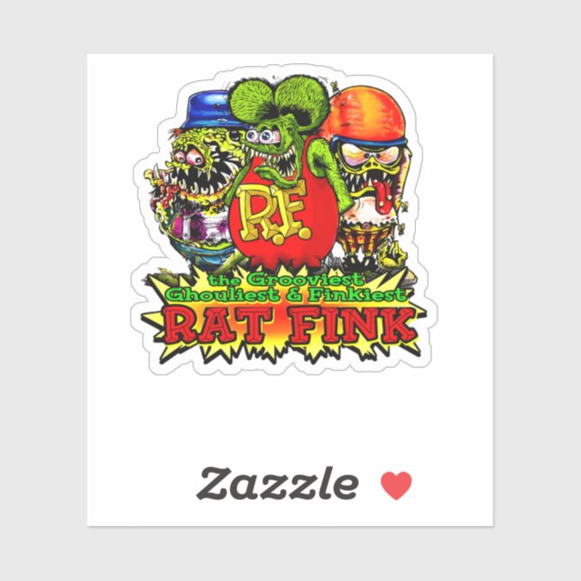 rat fink hot roth sticker (Sheet)