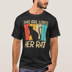 Rat For Girls Kids Mouse Pet Rodent Rat T-Shirt