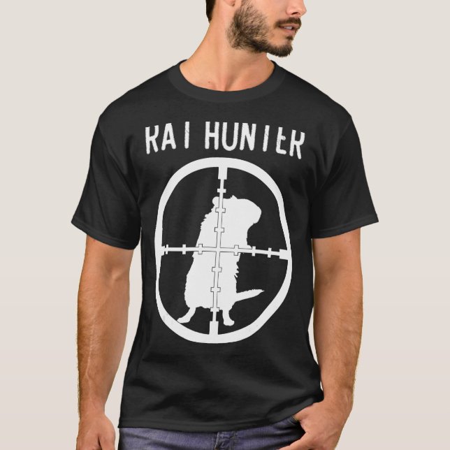 Rat Hunter T-shirt - Mouse Control Expert Tee (Front)