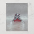 Rat in Boat in Fog Postcard