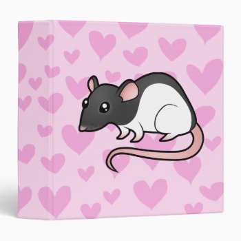Rat Love Binder by CartoonizeMyPet at Zazzle