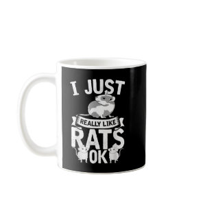 Rat Lover Rodent Funny Animal Pet Cute Rat  Coffee Mug