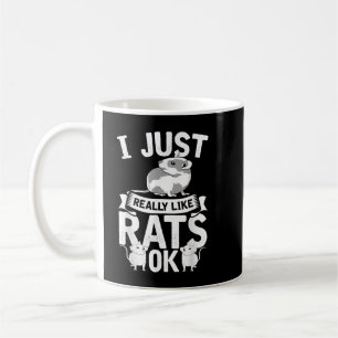Rat Lover Rodent Funny Animal Pet Cute Rat Coffee Mug