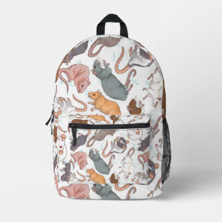 Rat Mischief On Editable Background Printed Backpack