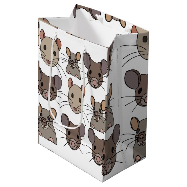 Rat Mouse Mice Animal Party Medium Gift Bag (Front Angled)