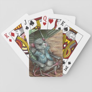 Rat On Beach Playing Cards by KMCoriginals at Zazzle
