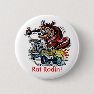 Rat On Hot Rod, Rat Rodin! Button