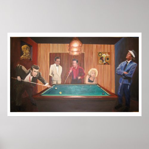 Rat Pack Billiard Party Poster