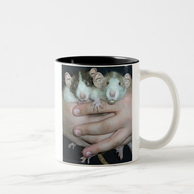 Rat People Two-Tone Coffee Mug (Right)