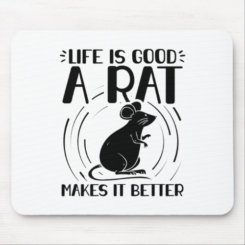 Rat Pet  Rodent Rats Animals Gifts Mouse Pad