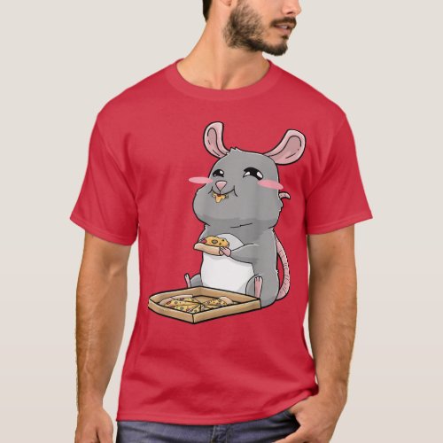 Rat Pizza Anime Kawaii 26994890 T_Shirt