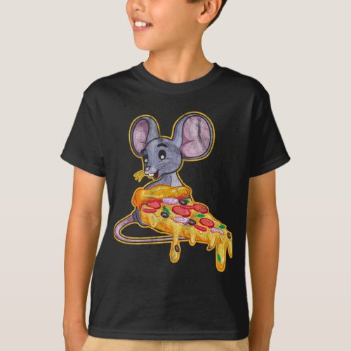 Rat Pizza Funny Thief Mouse T_Shirt