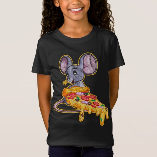 Rat Pizza Funny Thief Mouse T_Shirt