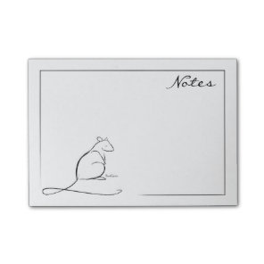 Rat post-it-notes post-it notes