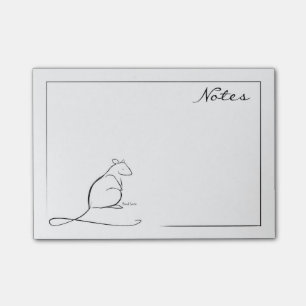 Rat post-it-notes post-it notes
