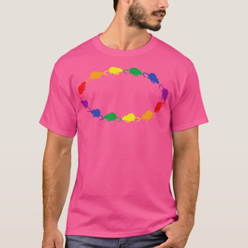 Rat Pride Rainbow Ring T_Shirt