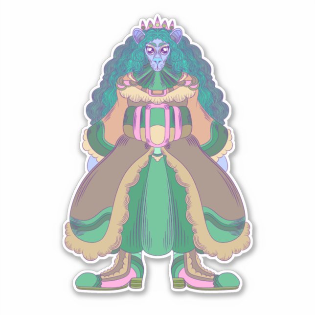 Rat Princess  Sticker (Front)