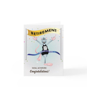 Rat Race Funny Retirement Card