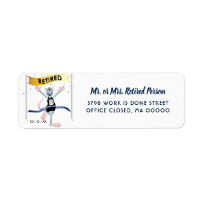 Rat Race Funny Retirement Label