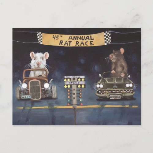 Rat Race Postcard
