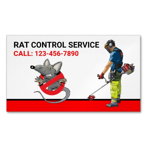Rat Removal Professional Pest Control Service Business Card Magnet