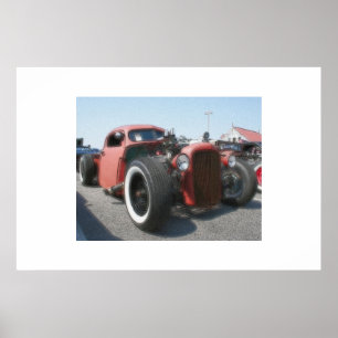 Rat Rod - Airbrush & Ink Poster