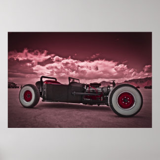 Rat Rod at Bonneville Poster