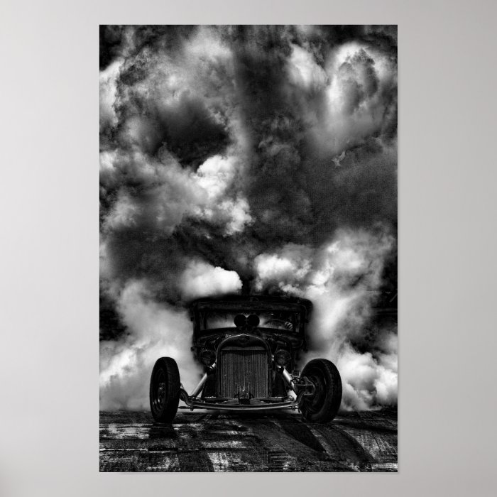 Rat Rod Burn Out Posters