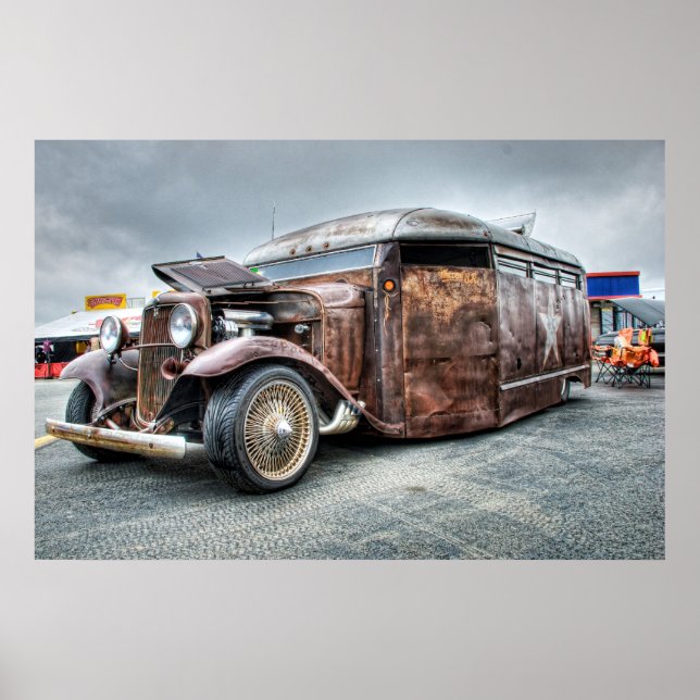 Rat Rod Bus Hot Rod Thing Poster (Front)