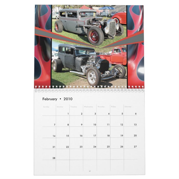 Rat Rod Calendar Zazzle