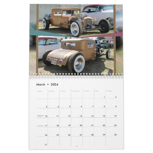 Rat Rod Calendar Zazzle