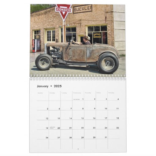 Rat Rod Calendar 1 Zazzle