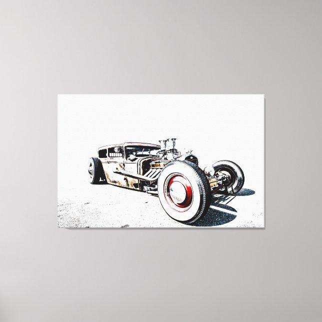 Rat Rod Canvas Print (Front)