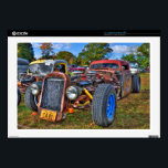 Rat Rod Decal For Laptop<br><div class="desc">A tricked out dual engine rat rod!</div>