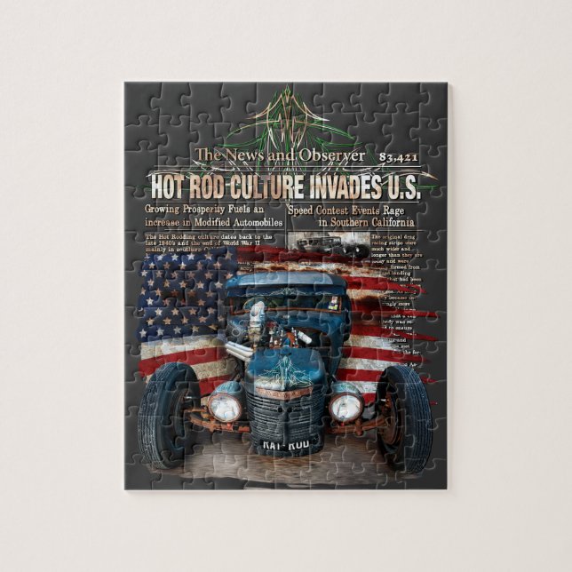 Rat Rod Invasion Jigsaw Puzzle (Vertical)