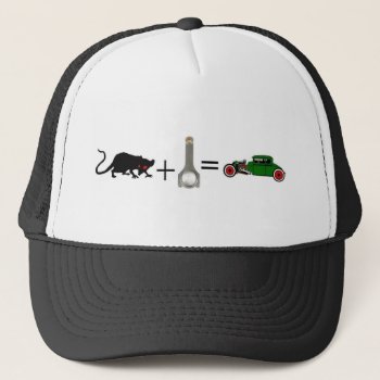 Rat Rod=rat Rod Trucker Hat by HURCHLA at Zazzle
