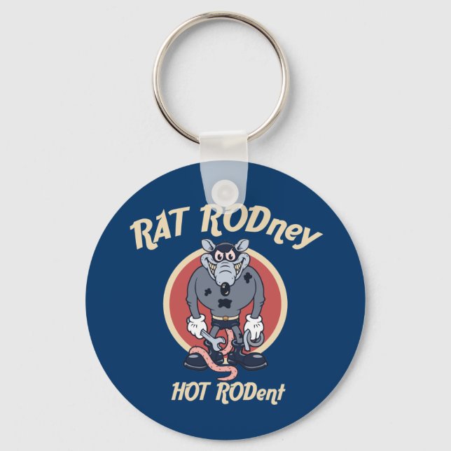 rat-rodney1-DKT Keychain (Front)