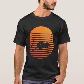 Rat Shadow Silhouette In Front Of A Sun T-Shirt