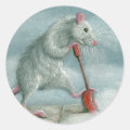 Rat shoveling snow stickers
