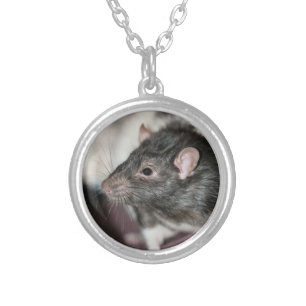 Rat Silver Plated Necklace