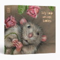 Rat Skull Roses School Office Avery Binder