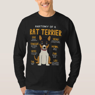 Rat Terrier Anatomy Funny Dog Mom Dad Gift T-Shirt